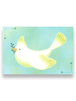画像1: ポストカード　オリーブと小鳥 ※返品不可商品 