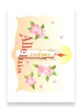 イースターカード　(Alleluia/ローソクAΩ/桜) ※返品不可商品