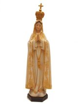 画像: 聖像 再生木材製ファティマの聖母像(Our Lady of Fatima）