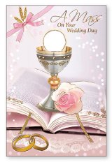 画像: ハンドメイドウエディングカード（Mass On Your Wedding Day )  ※返品不可商品