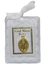 画像: God Bless Baby メダイ (ホワイト) ※返品不可商品