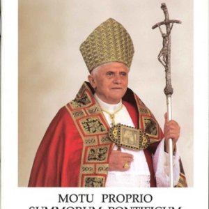 画像: Benedetto XVI-Motu proprio summorum pontificum