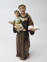 画像: 聖像 再生木材製 パドアの聖アントニオ（St.Anthony of Padova）