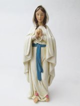 画像: 聖像 再生木材製 ルルドの聖母(Our Lady of Lourdes）