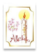 画像: イースターカード　(Alleluia/桜/ローソクAΩ) ※返品不可商品