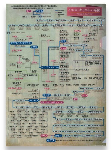 画像1: クリアファイル イエス・キリストの系図／族長たちの年代記　※返品不可商品